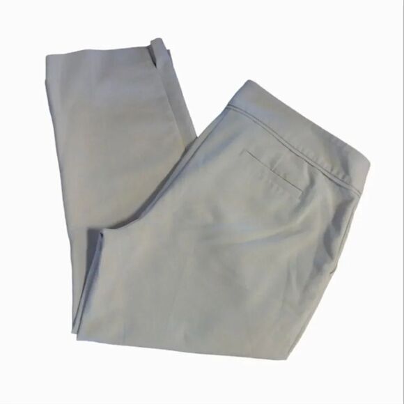 Apt 9 Light Beige Torie Midrise Straight Leg Capri Pants Size 12 - Picture 8 of 14